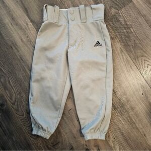 2t Kids Adidas Gray Baseball Uniform Joggers Relaxed Fit Spring Summer Fall Ball